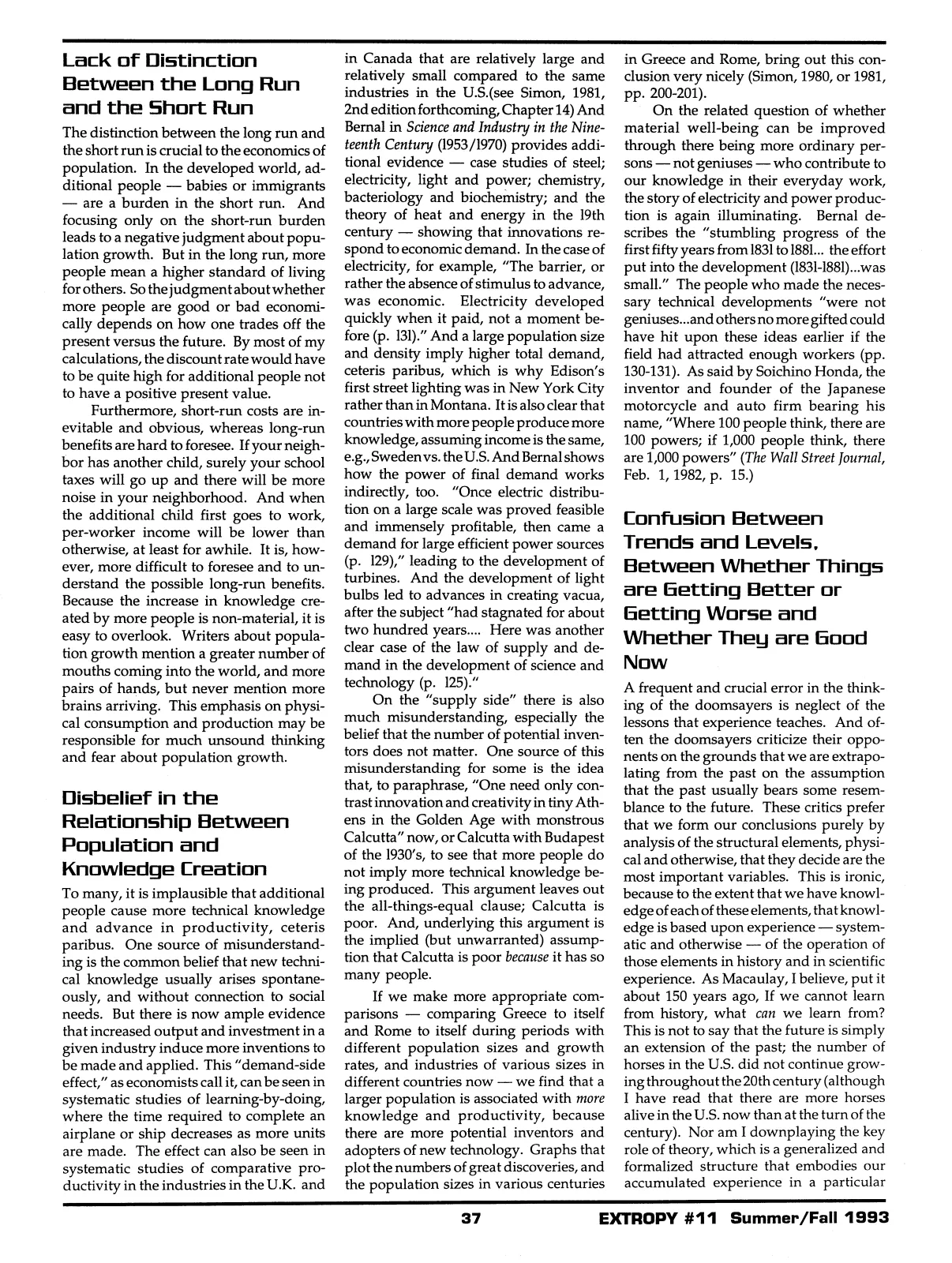 Extropy #11, page 35 (original scan)