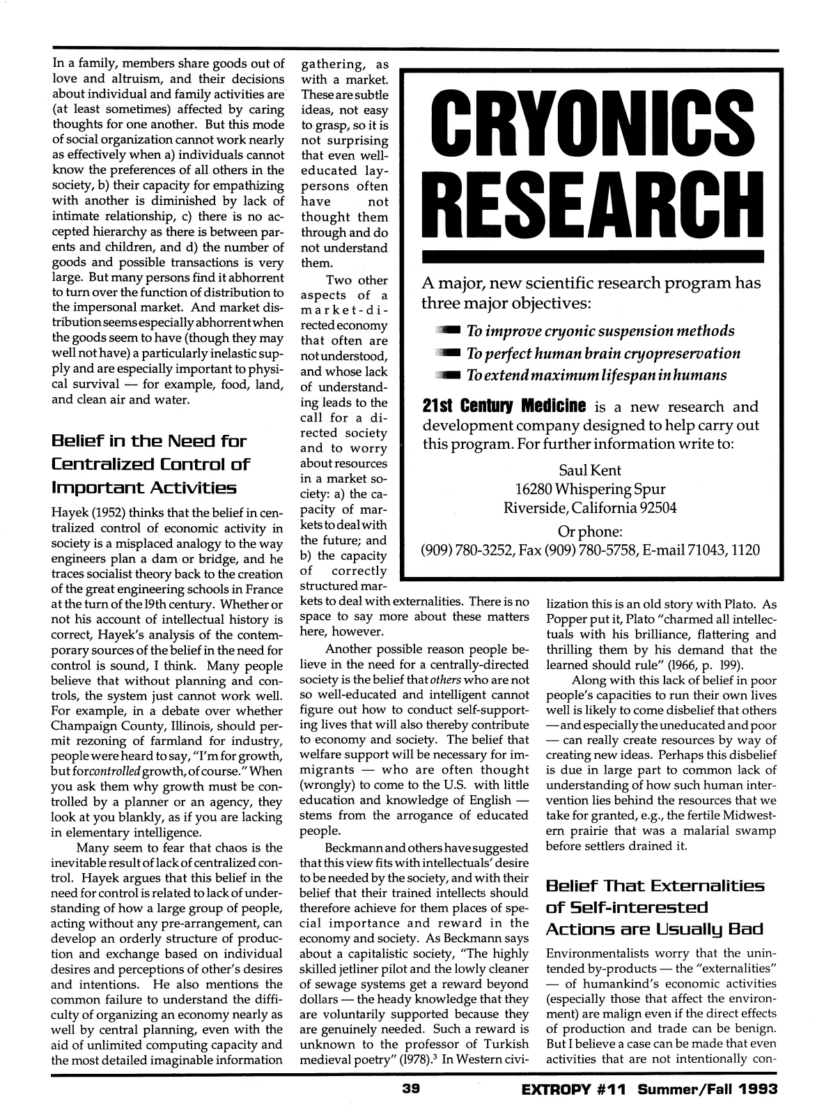 Extropy #11, page 37 (original scan)