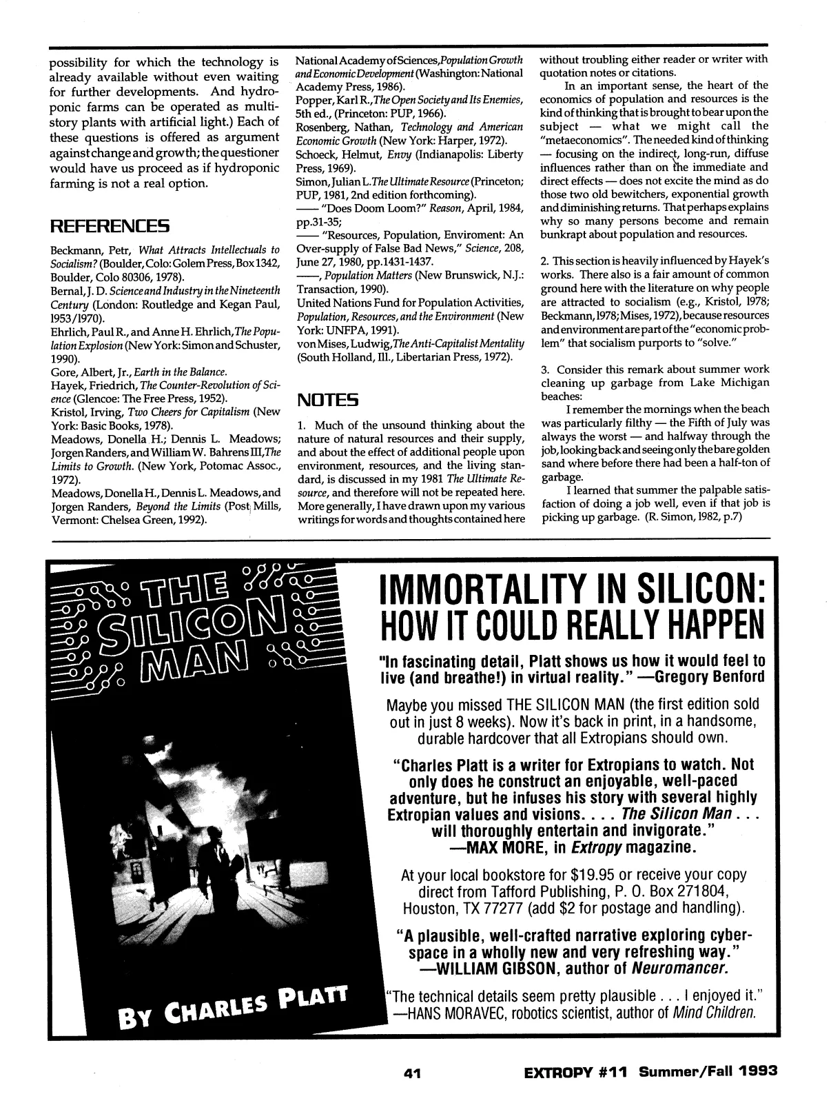Extropy #11, page 39 (original scan)