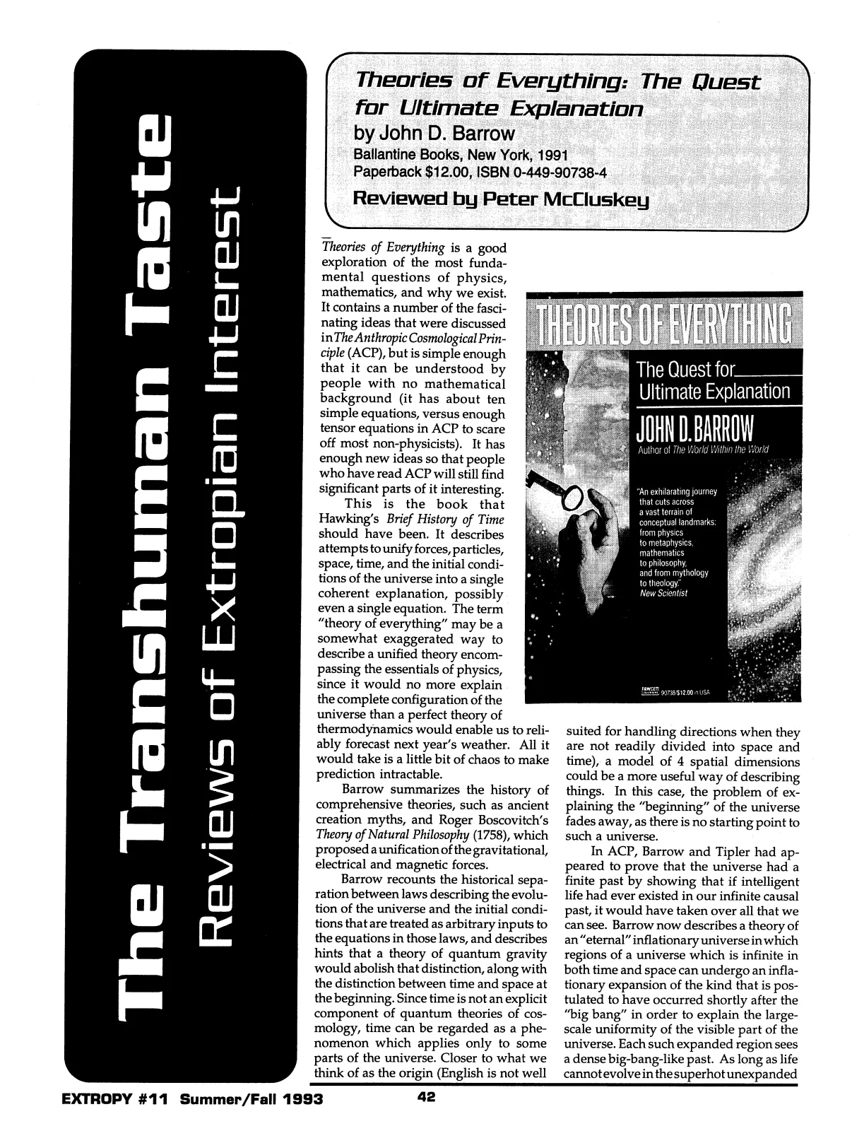 Extropy #11, page 40 (original scan)