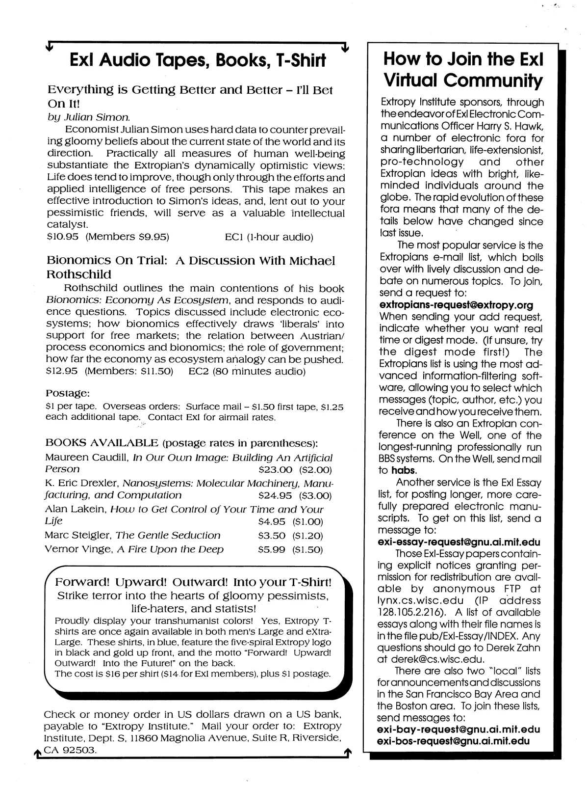 Extropy #11, page 46 (original scan)