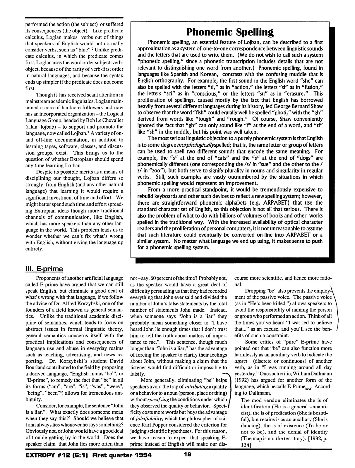Extropy #12, page 14 (original scan)