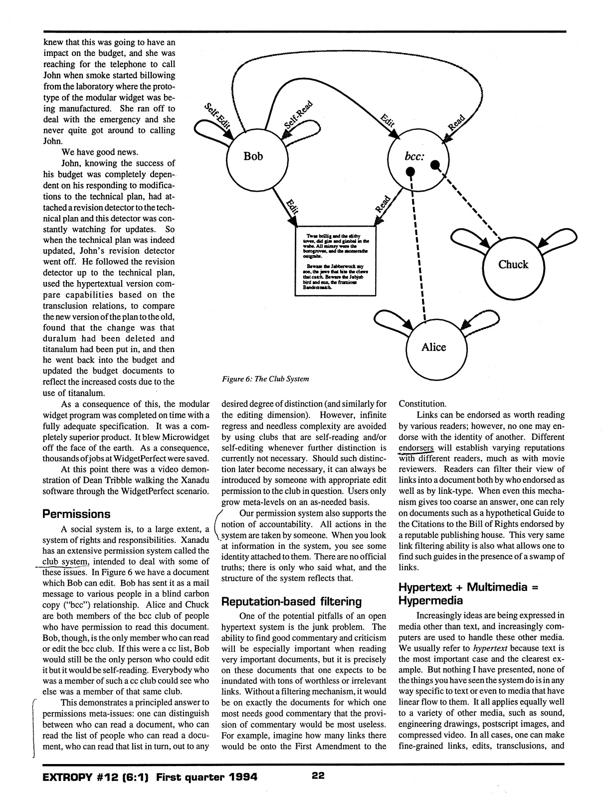 Extropy #12, page 20 (original scan)
