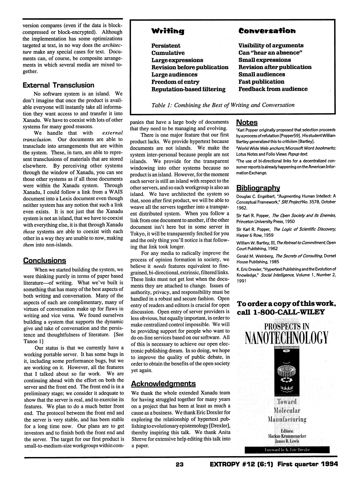 Extropy #12, page 21 (original scan)