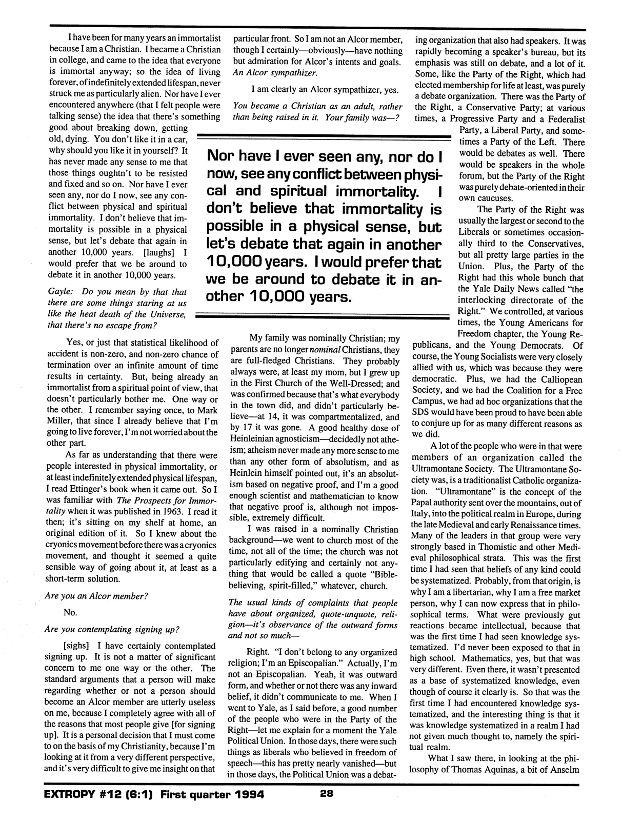Extropy #12, page 26 (original scan)