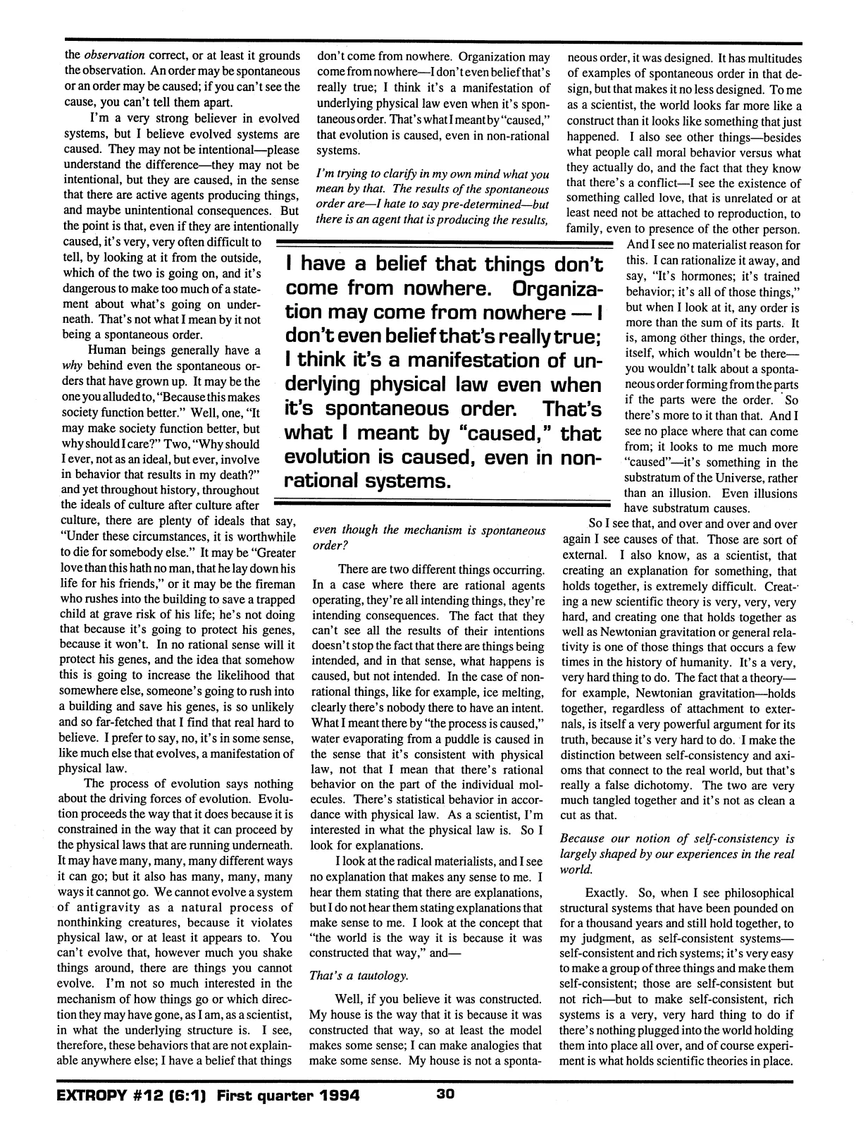 Extropy #12, page 28 (original scan)