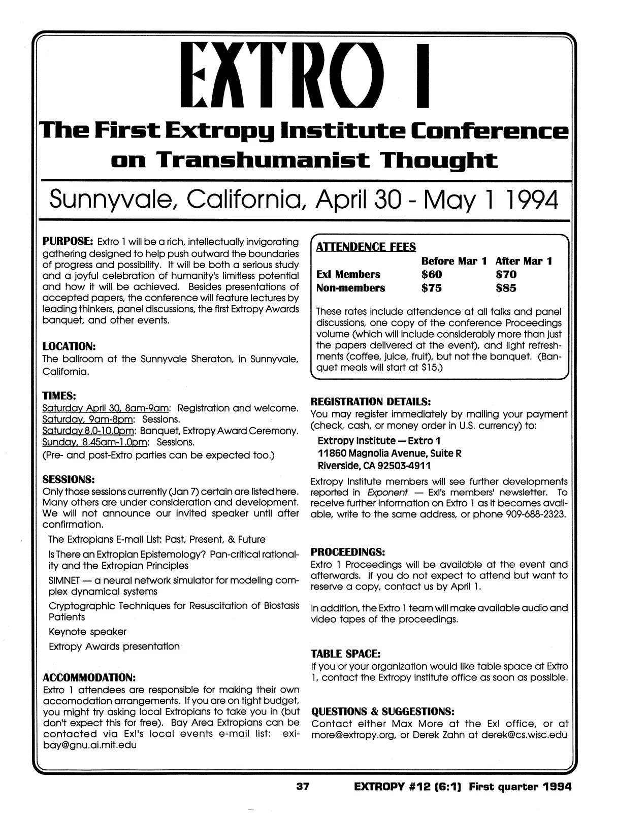 Extropy #12, page 35 (original scan)