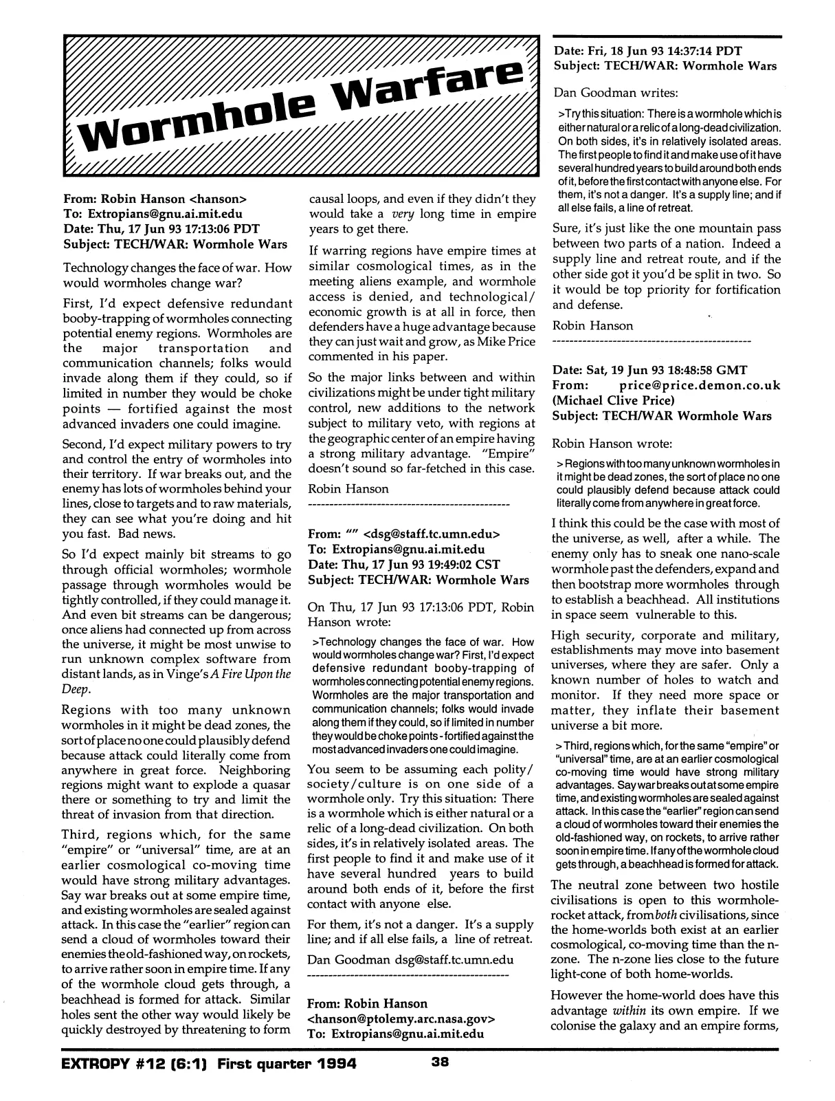 Extropy #12, page 36 (original scan)