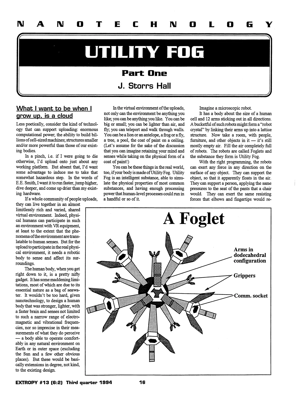 Extropy #13, page 14 (original scan)