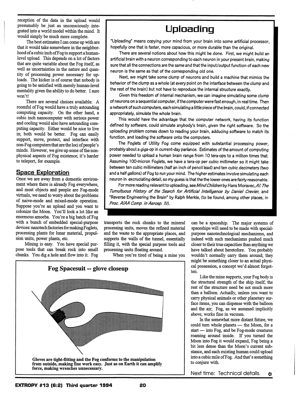 Extropy #13, page 18 (original scan)