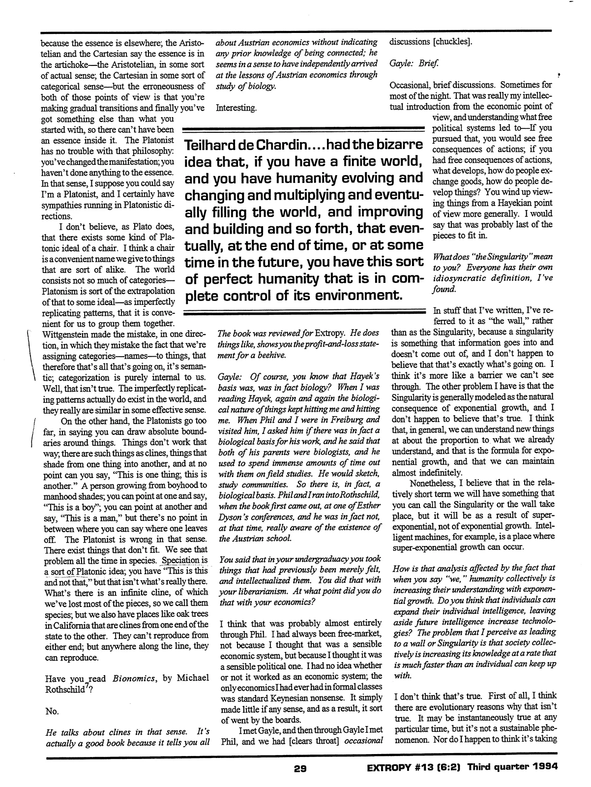 Extropy #13, page 27 (original scan)