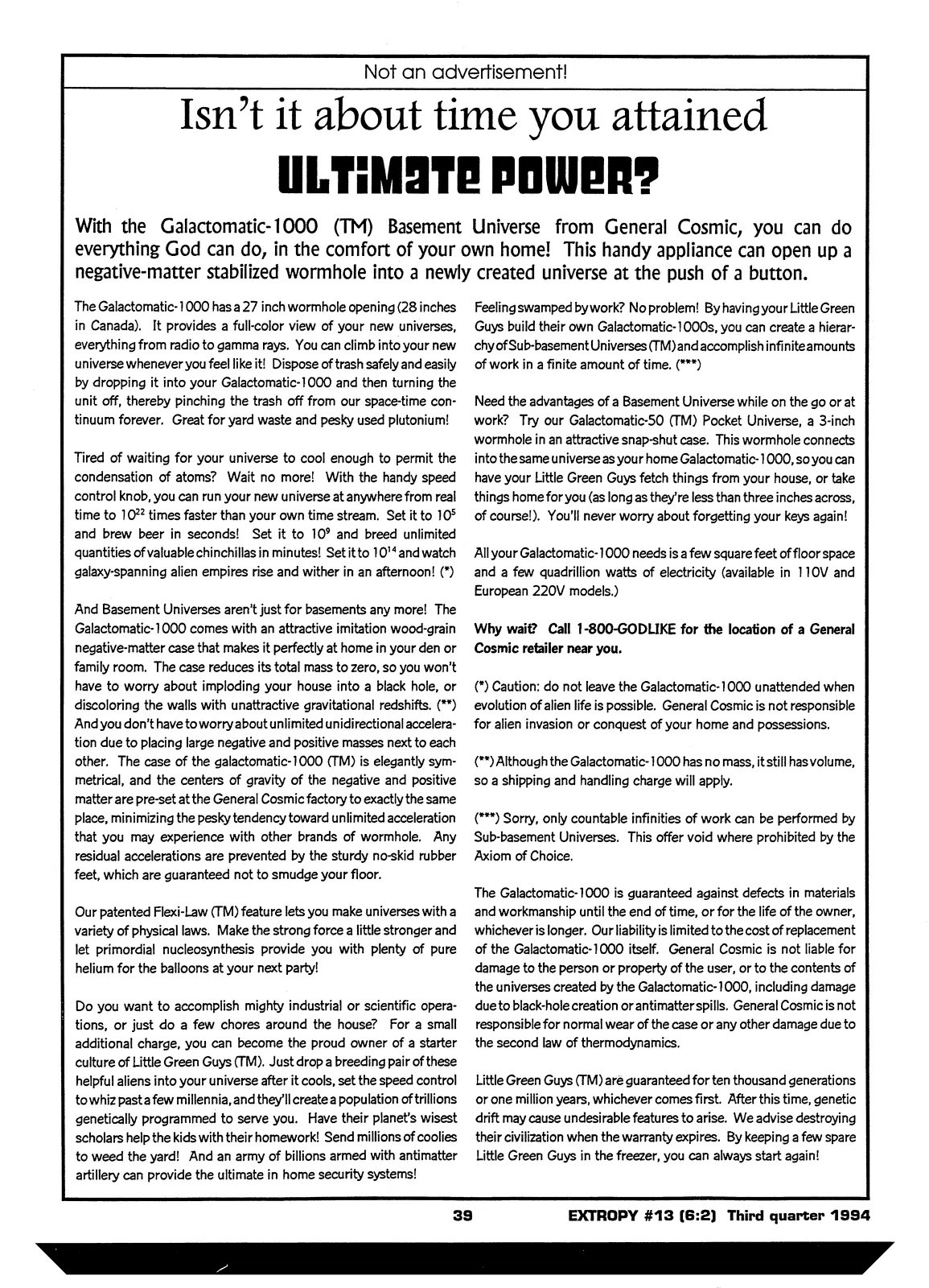 Extropy #13, page 37 (original scan)
