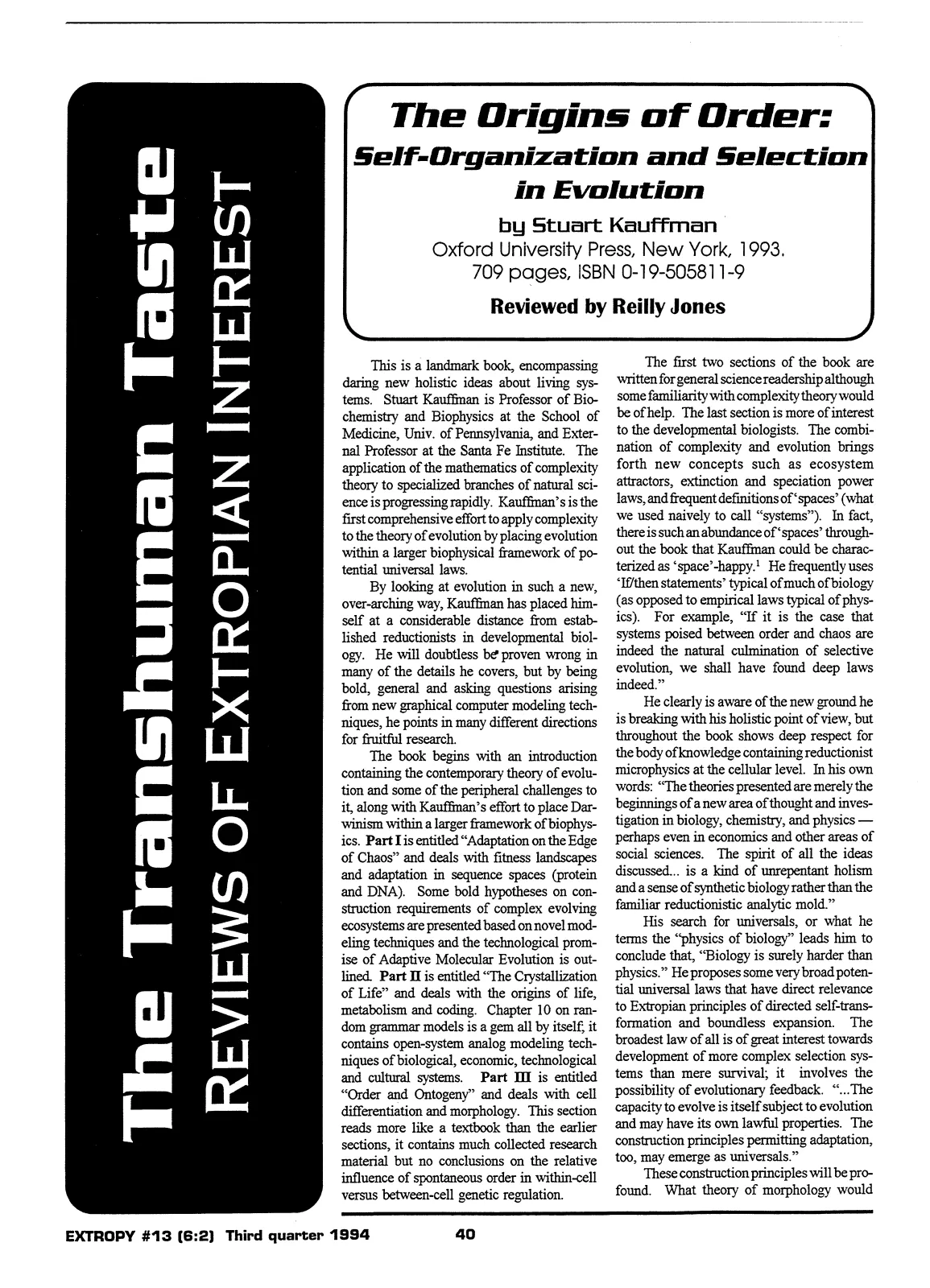 Extropy #13, page 38 (original scan)