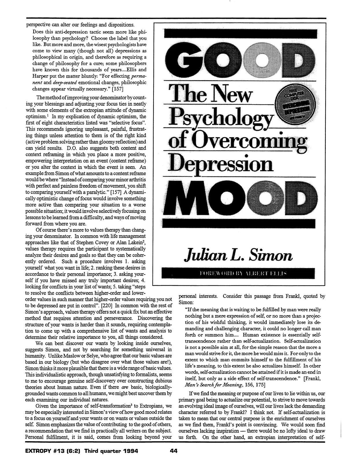 Extropy #13, page 42 (original scan)