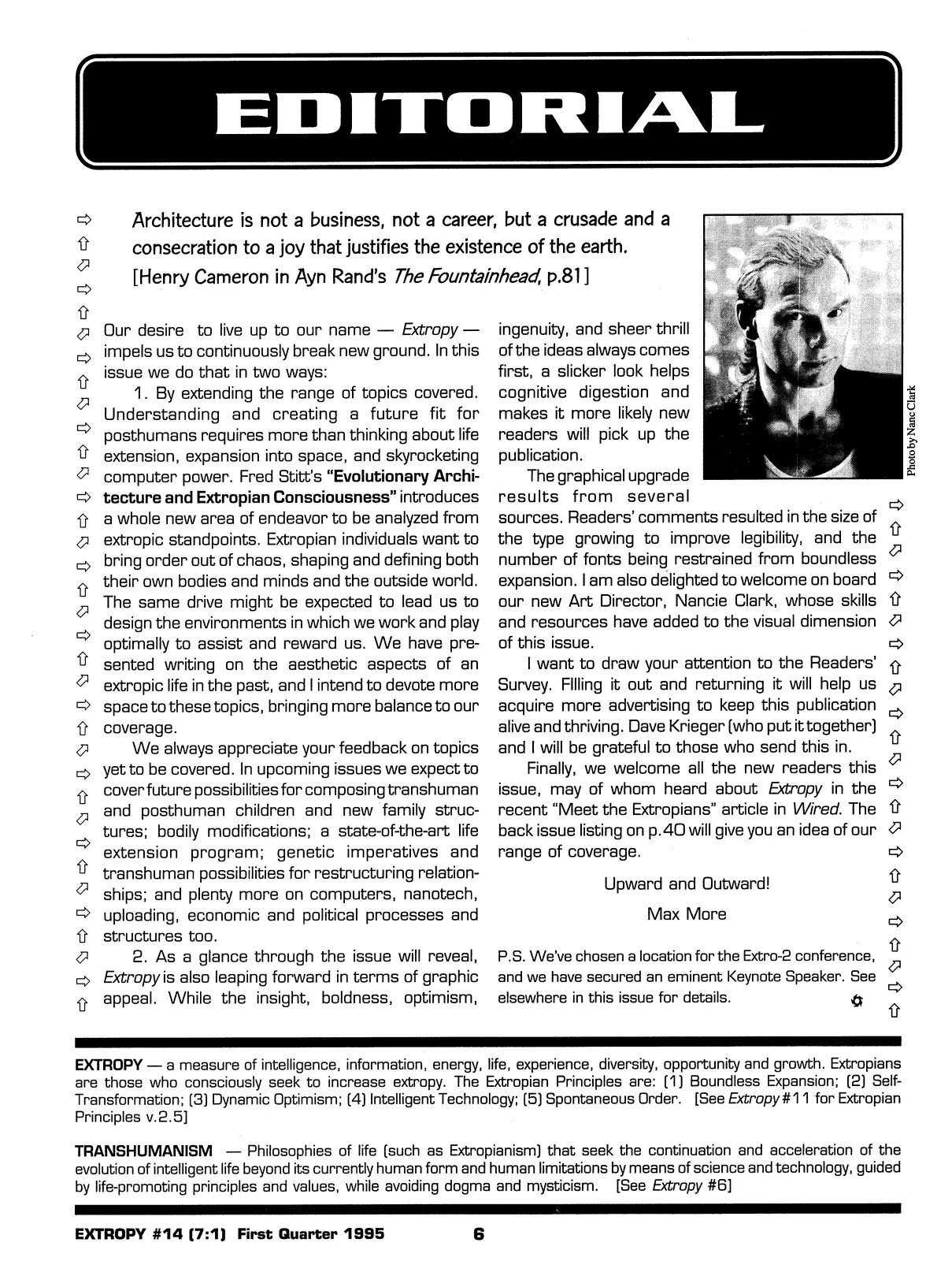 Extropy #14, page 4 (original scan)
