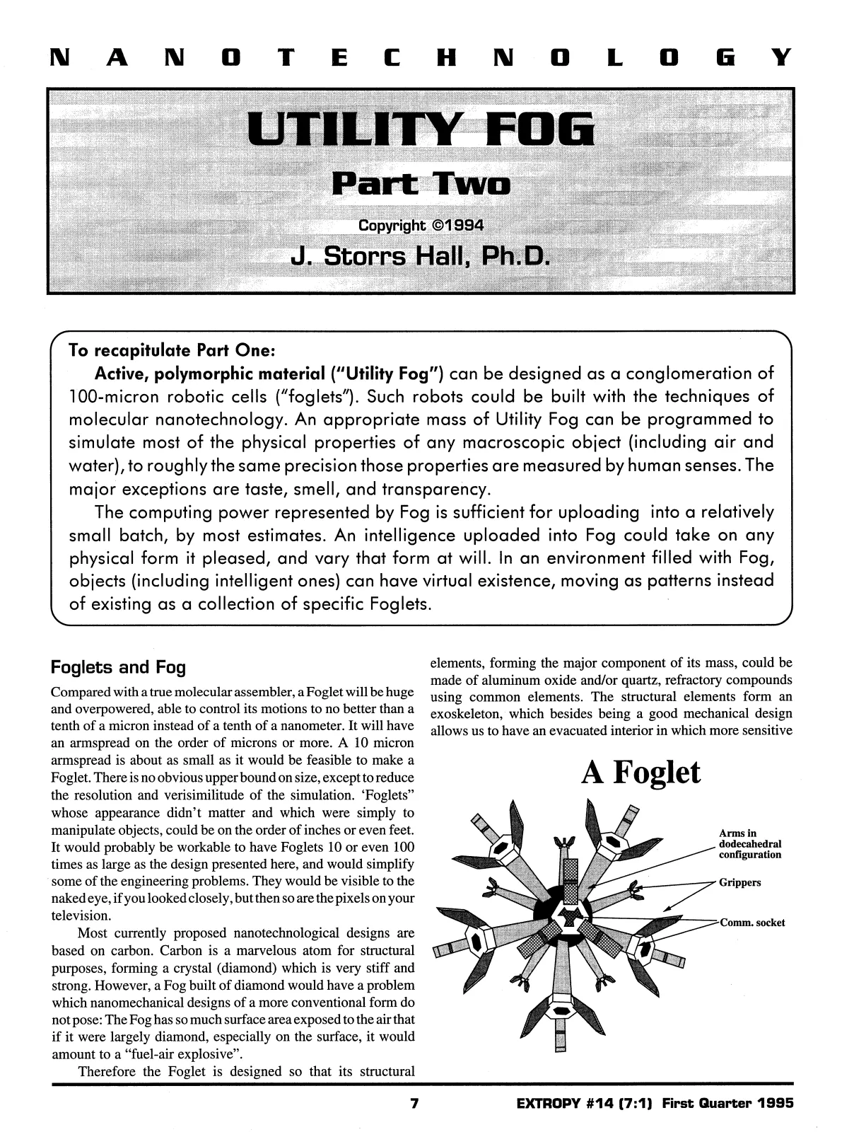 Extropy #14, page 5 (original scan)