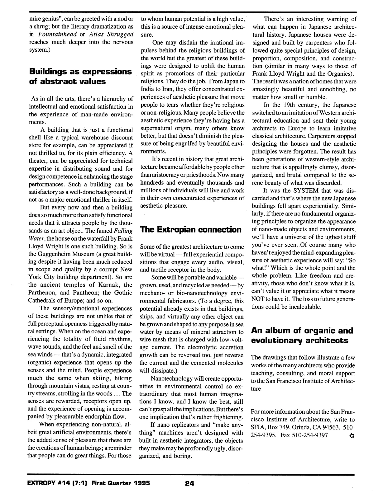 Extropy #14, page 22 (original scan)