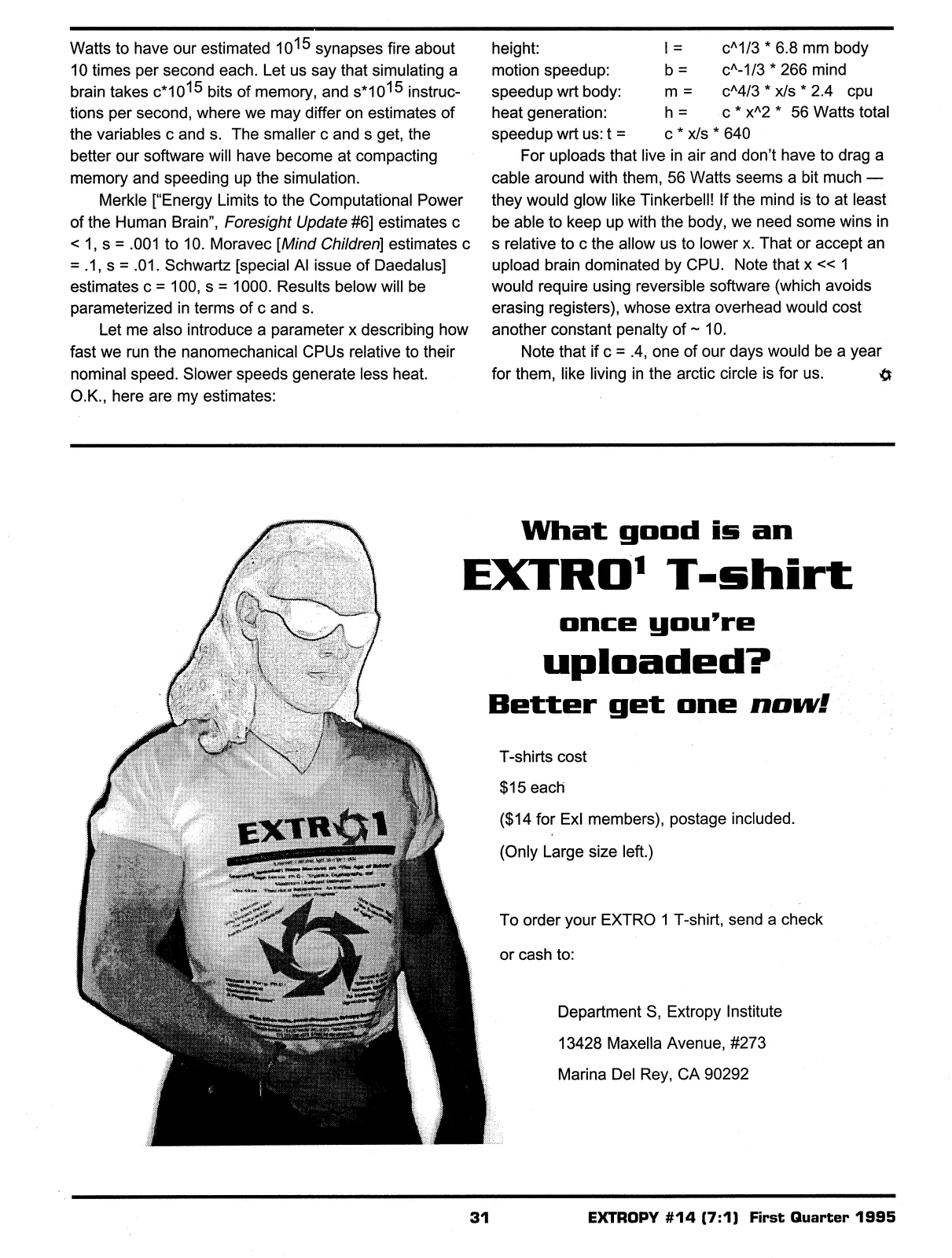 Extropy #14, page 29 (original scan)