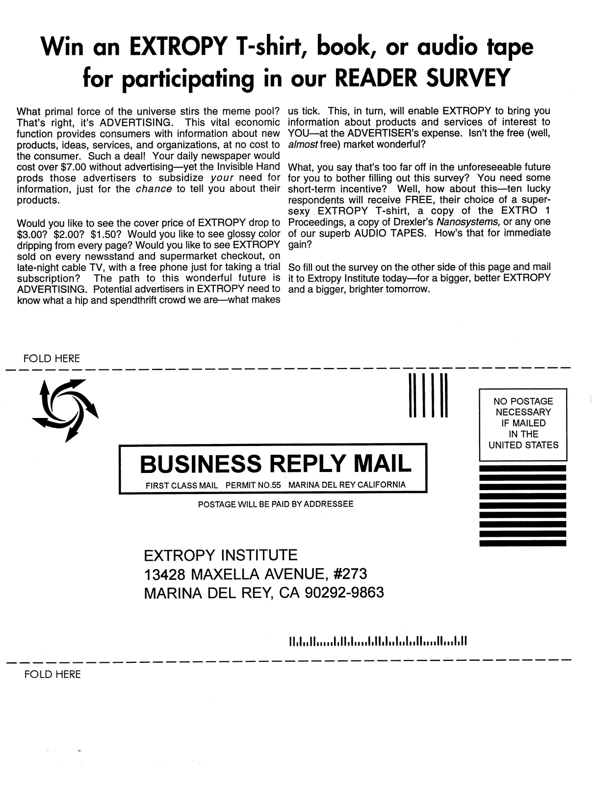 Extropy #14, page 32 (original scan)