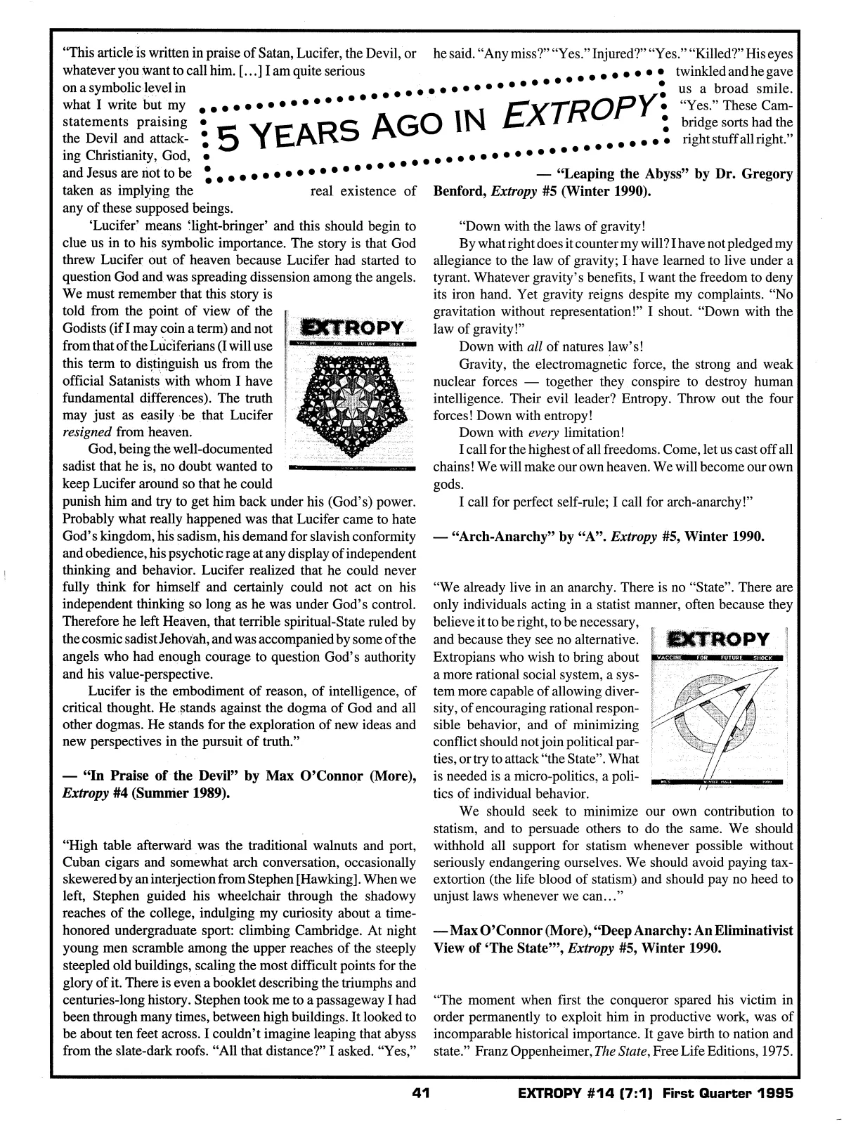 Extropy #14, page 39 (original scan)