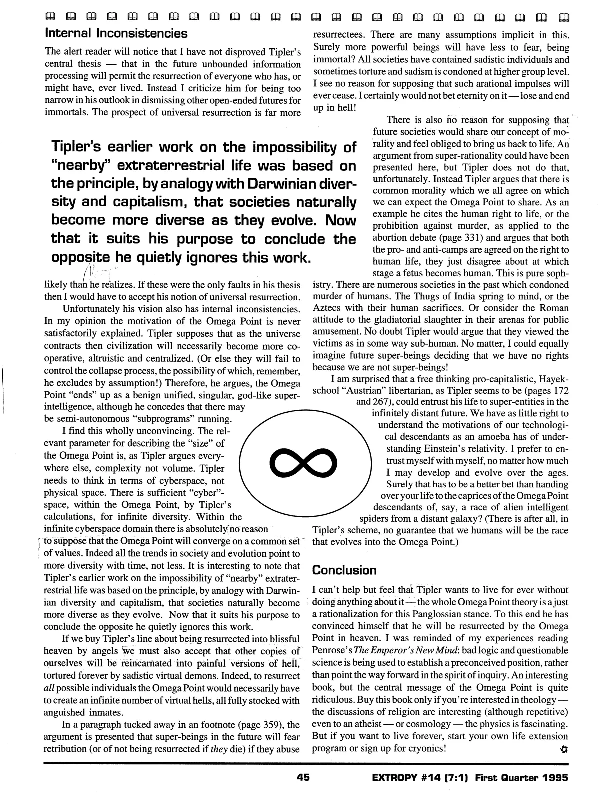 Extropy #14, page 43 (original scan)