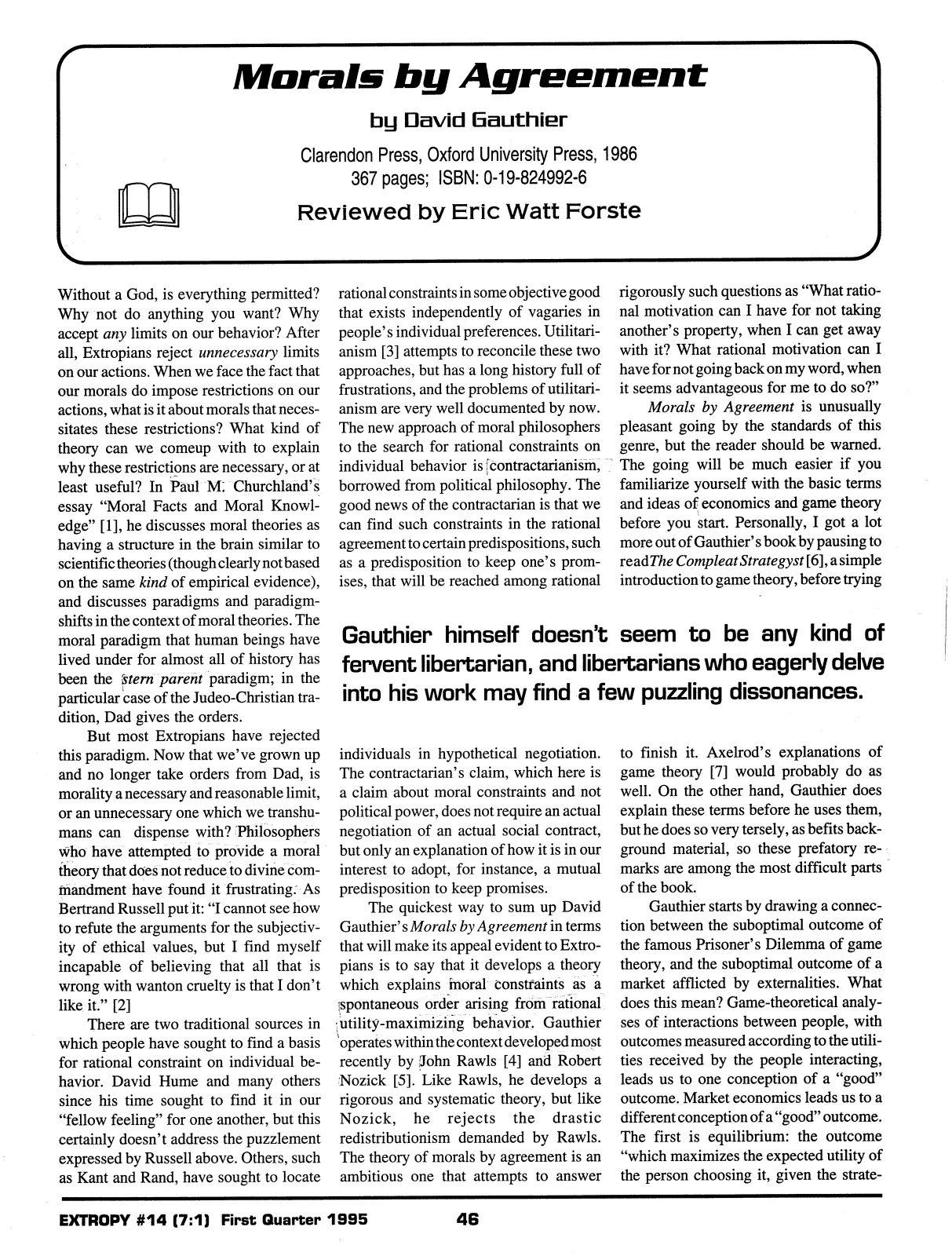 Extropy #14, page 44 (original scan)
