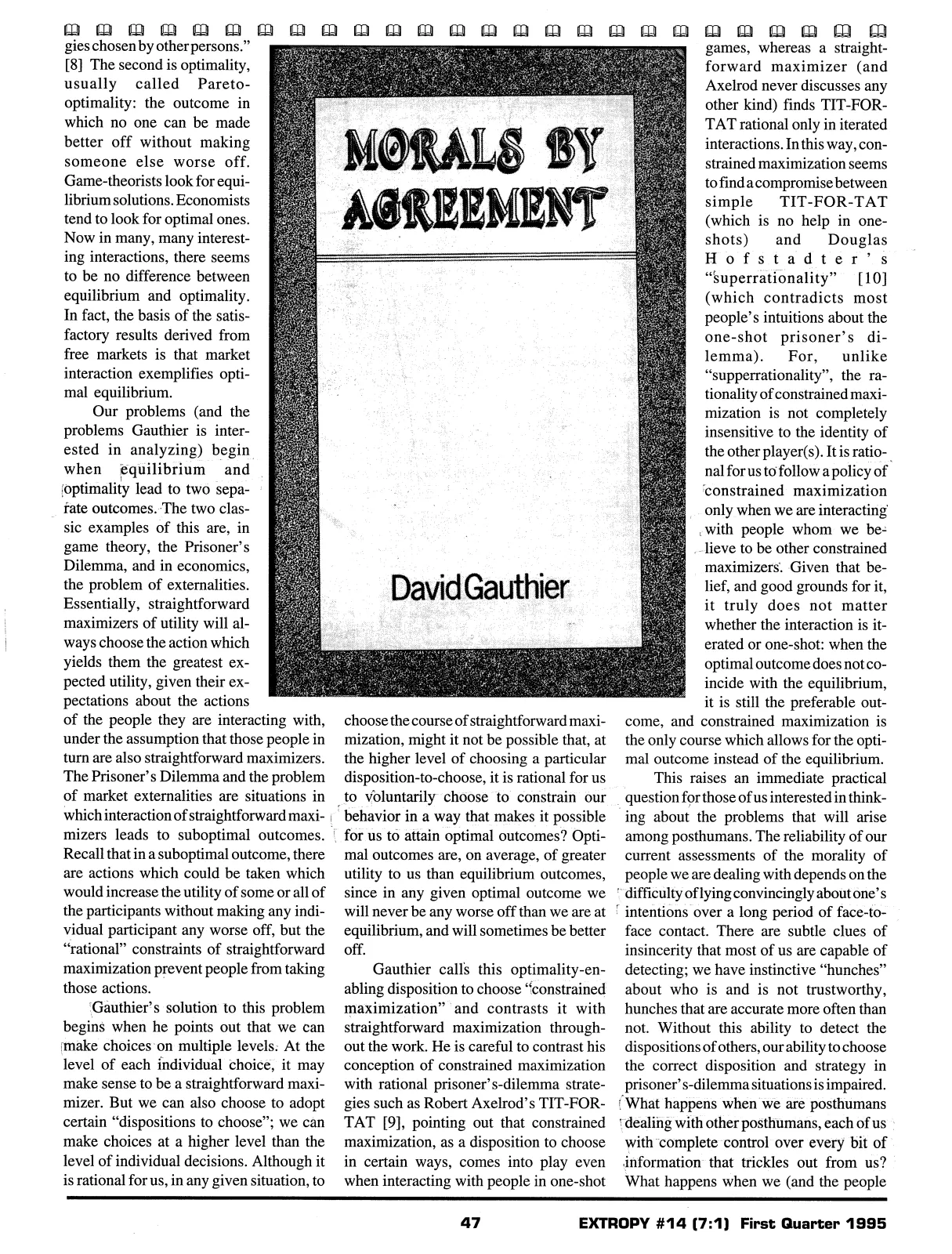 Extropy #14, page 45 (original scan)