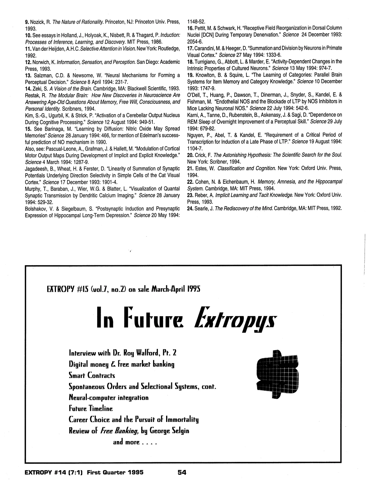 Extropy #14, page 52 (original scan)