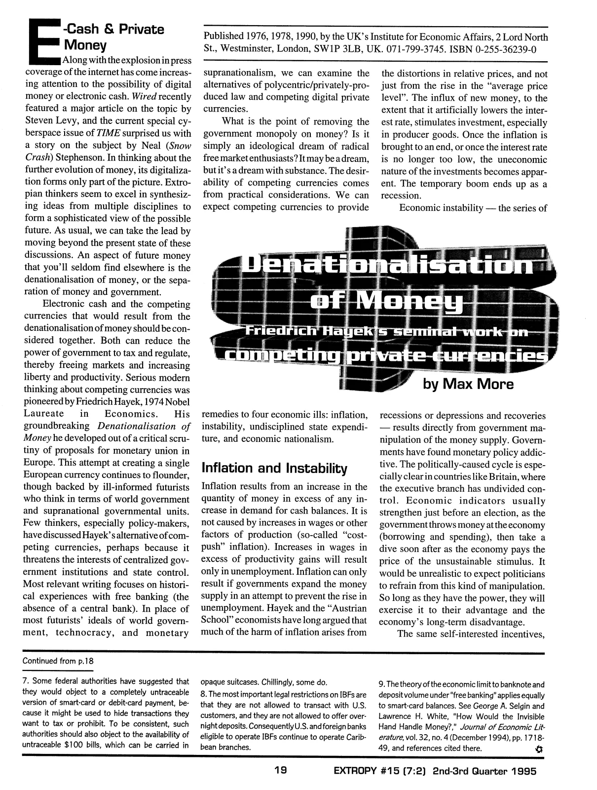 Extropy #15, page 17 (original scan)
