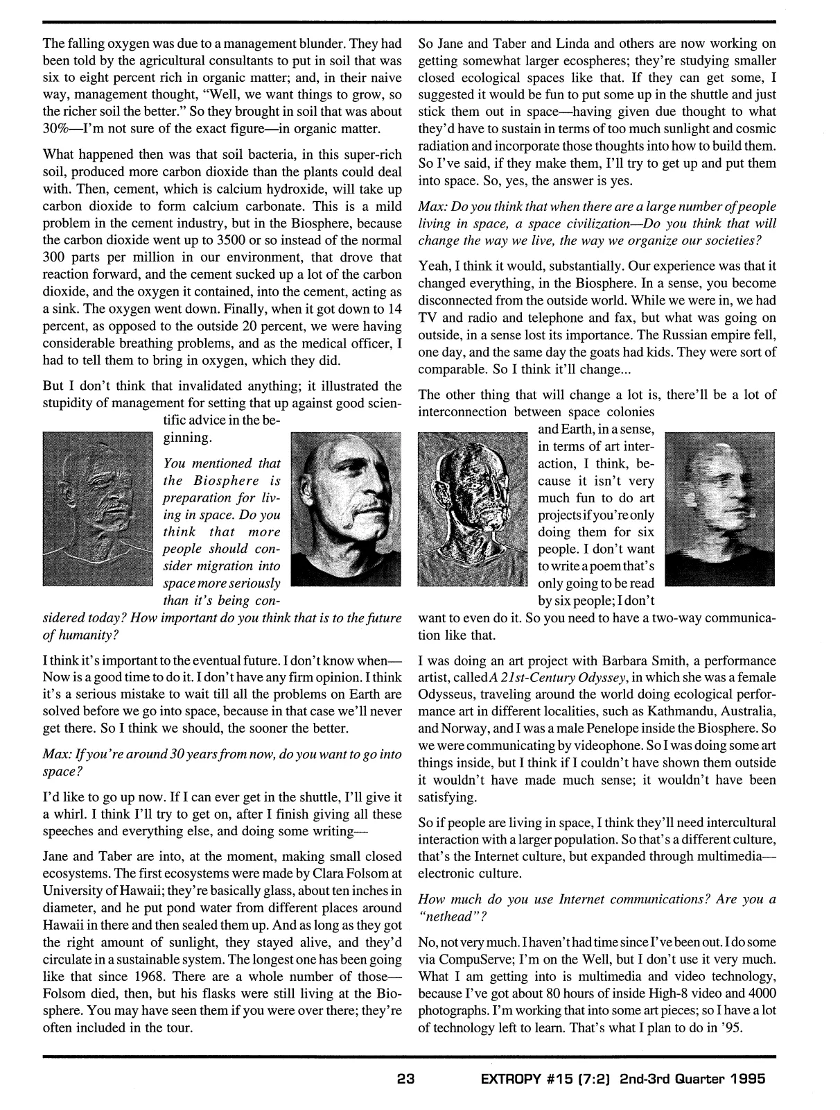 Extropy #15, page 21 (original scan)