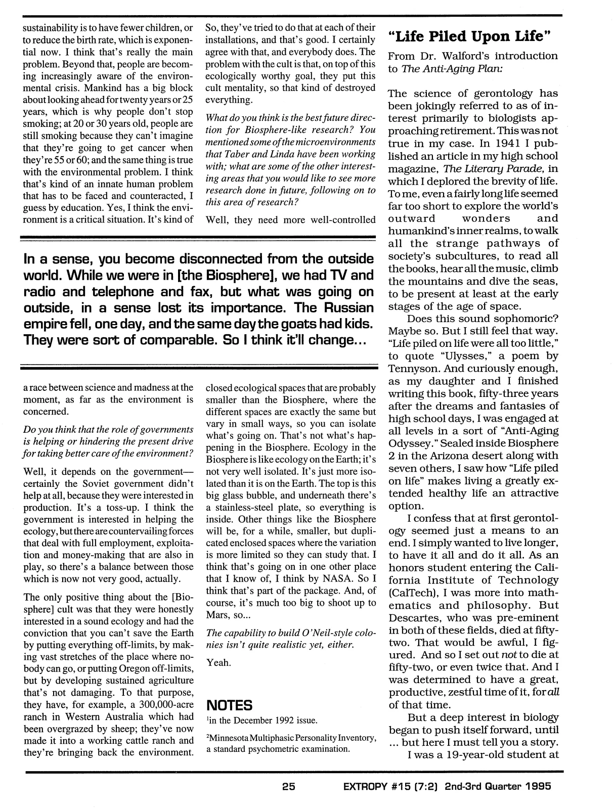 Extropy #15, page 23 (original scan)