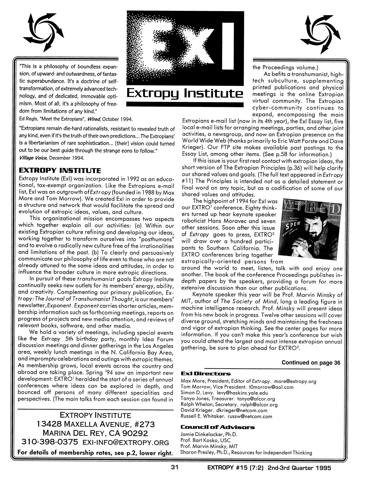 Extropy #15, page 29 (original scan)