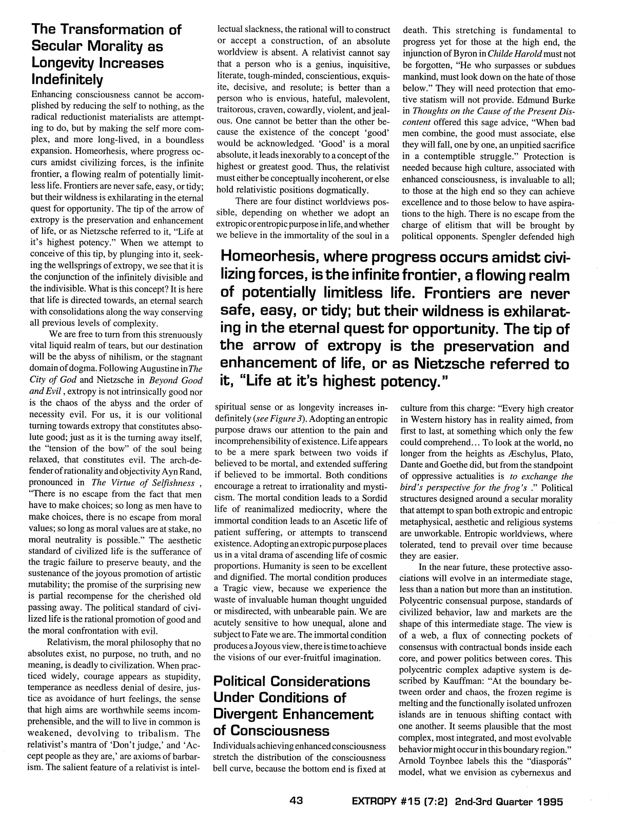 Extropy #15, page 41 (original scan)