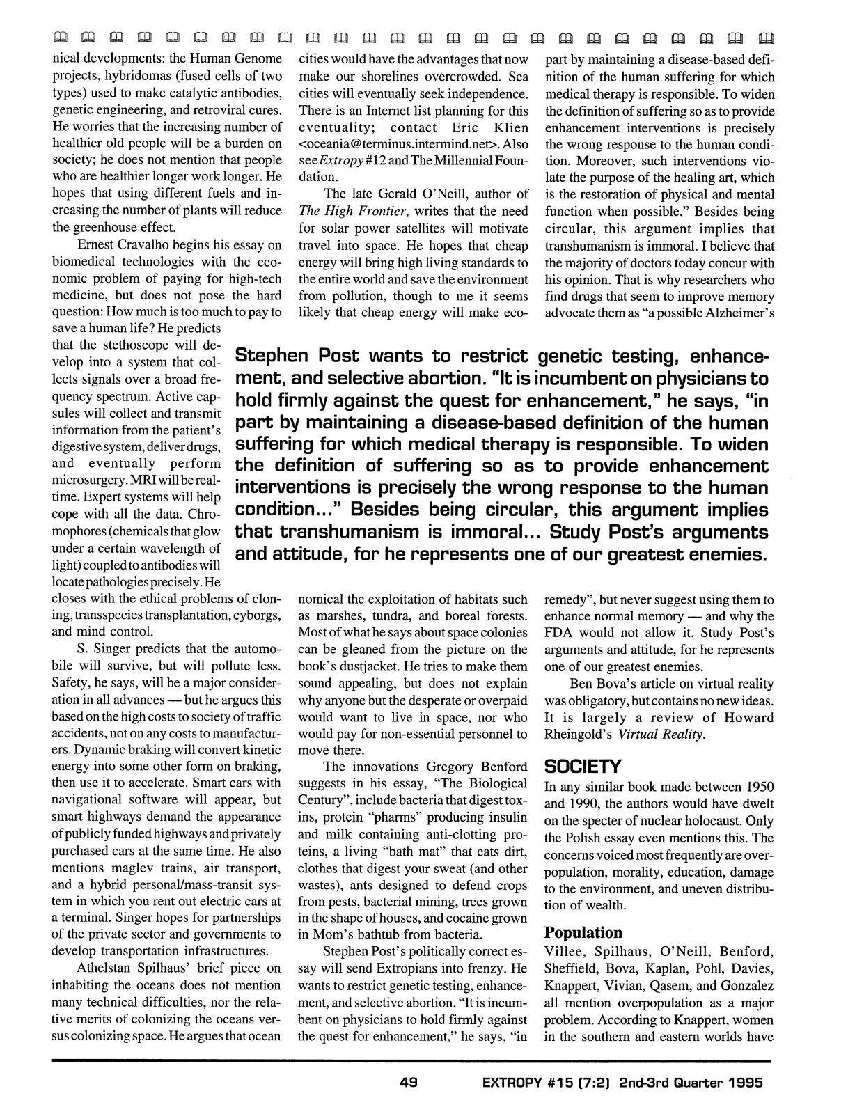 Extropy #15, page 47 (original scan)