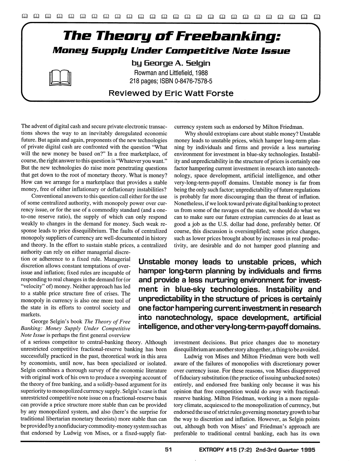 Extropy #15, page 49 (original scan)