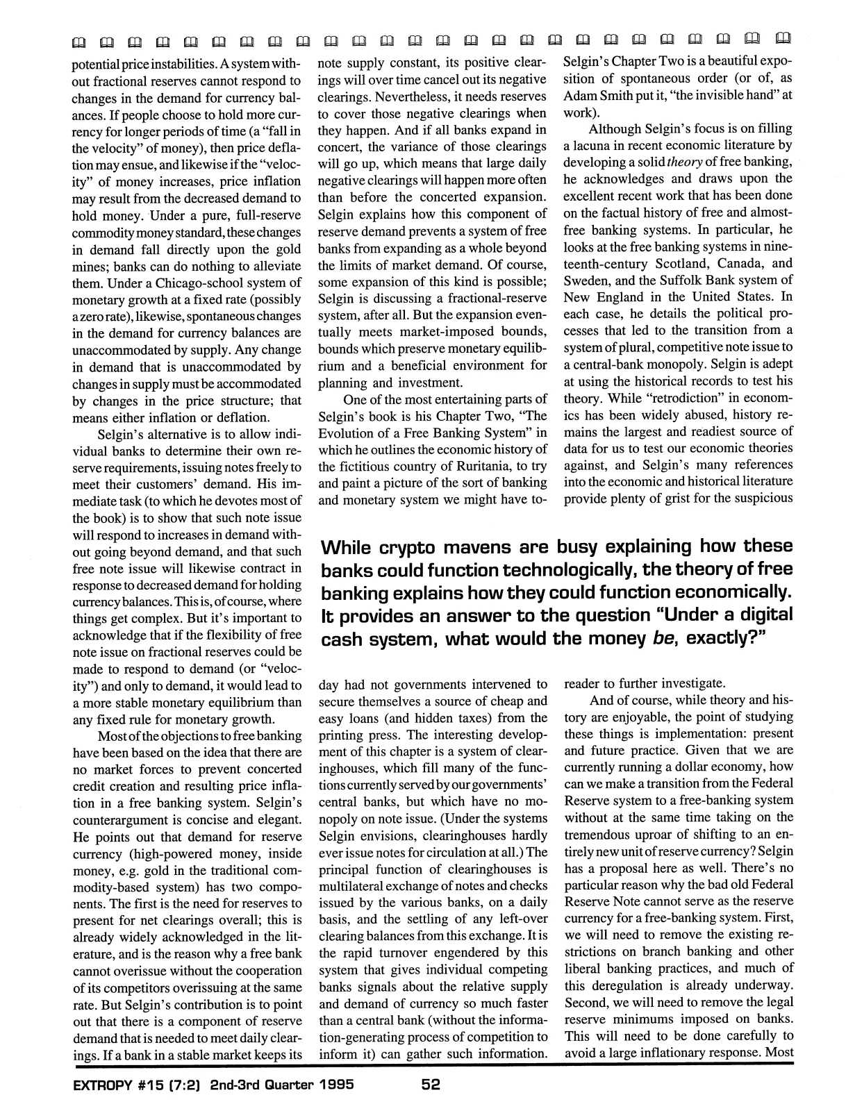 Extropy #15, page 50 (original scan)