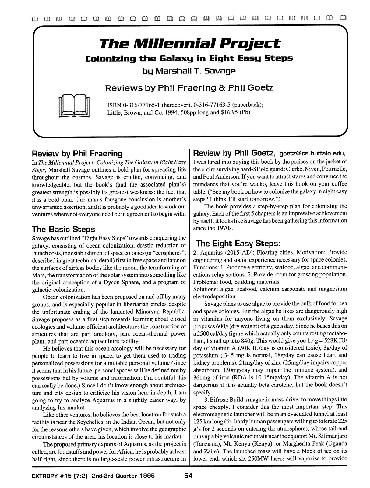 Extropy #15, page 52 (original scan)