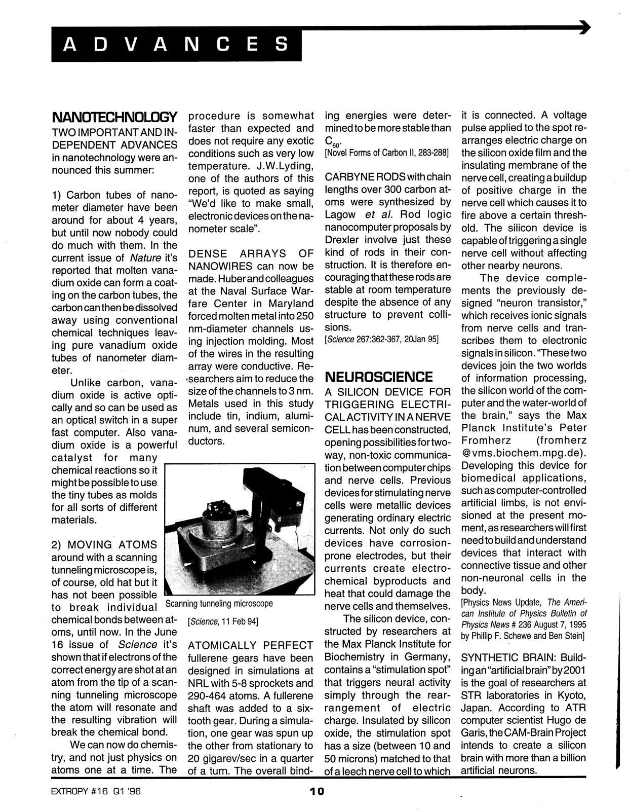 Extropy #16, page 8 (original scan)