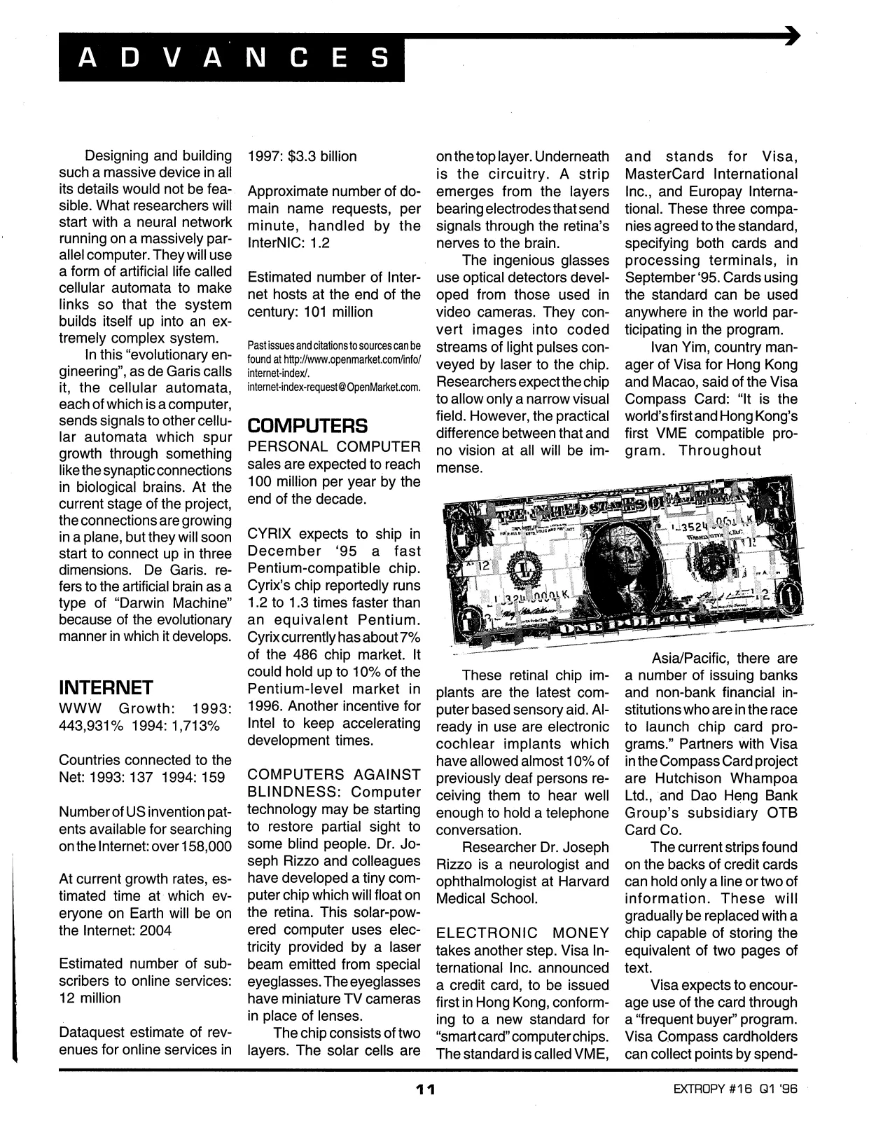Extropy #16, page 9 (original scan)