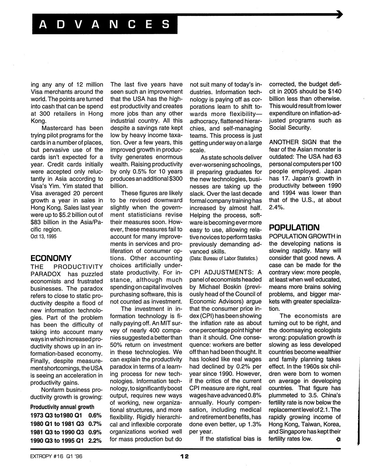 Extropy #16, page 10 (original scan)