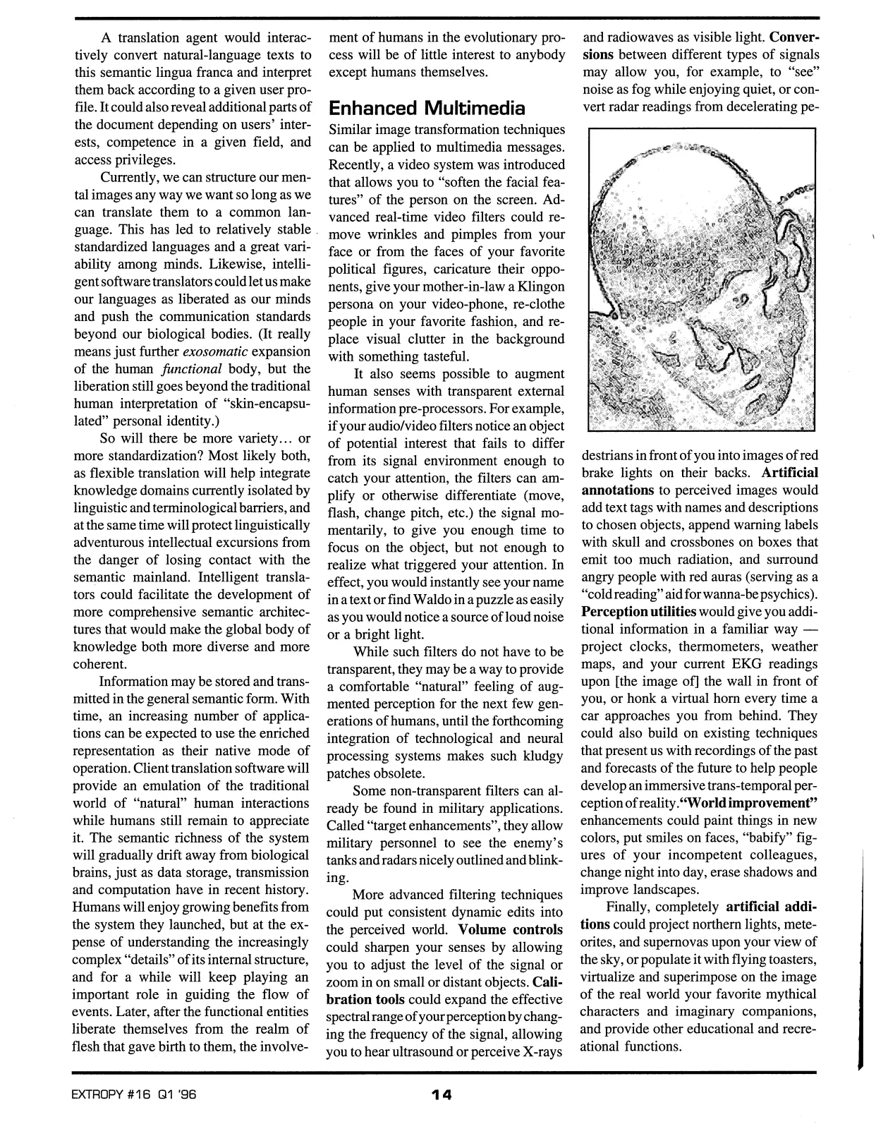 Extropy #16, page 12 (original scan)