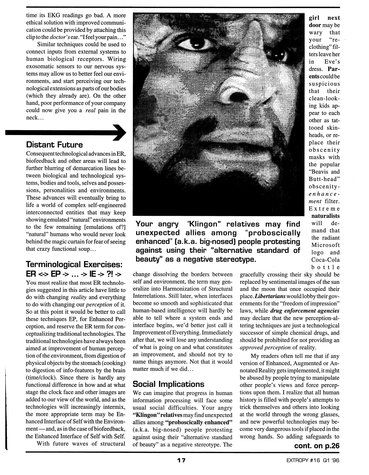Extropy #16, page 15 (original scan)
