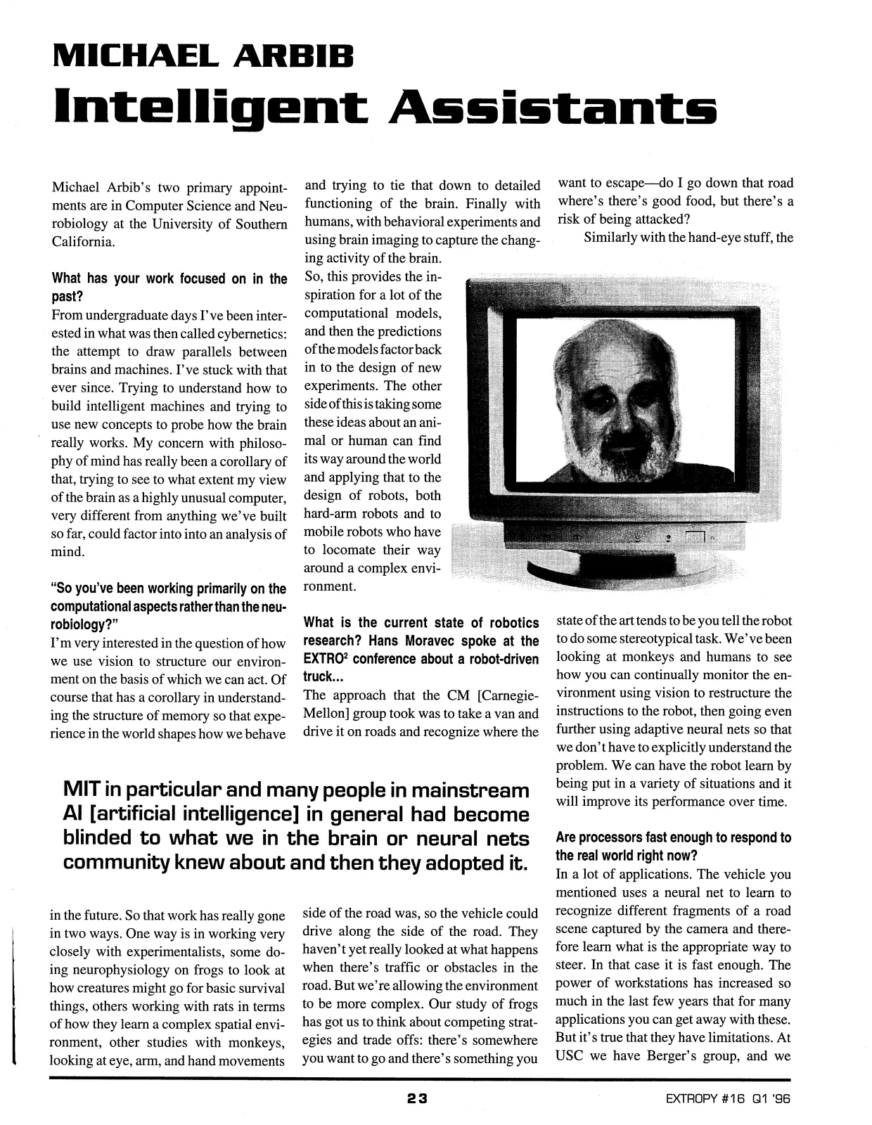 Extropy #16, page 21 (original scan)