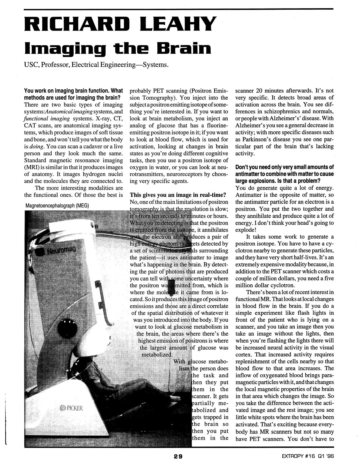 Extropy #16, page 27 (original scan)