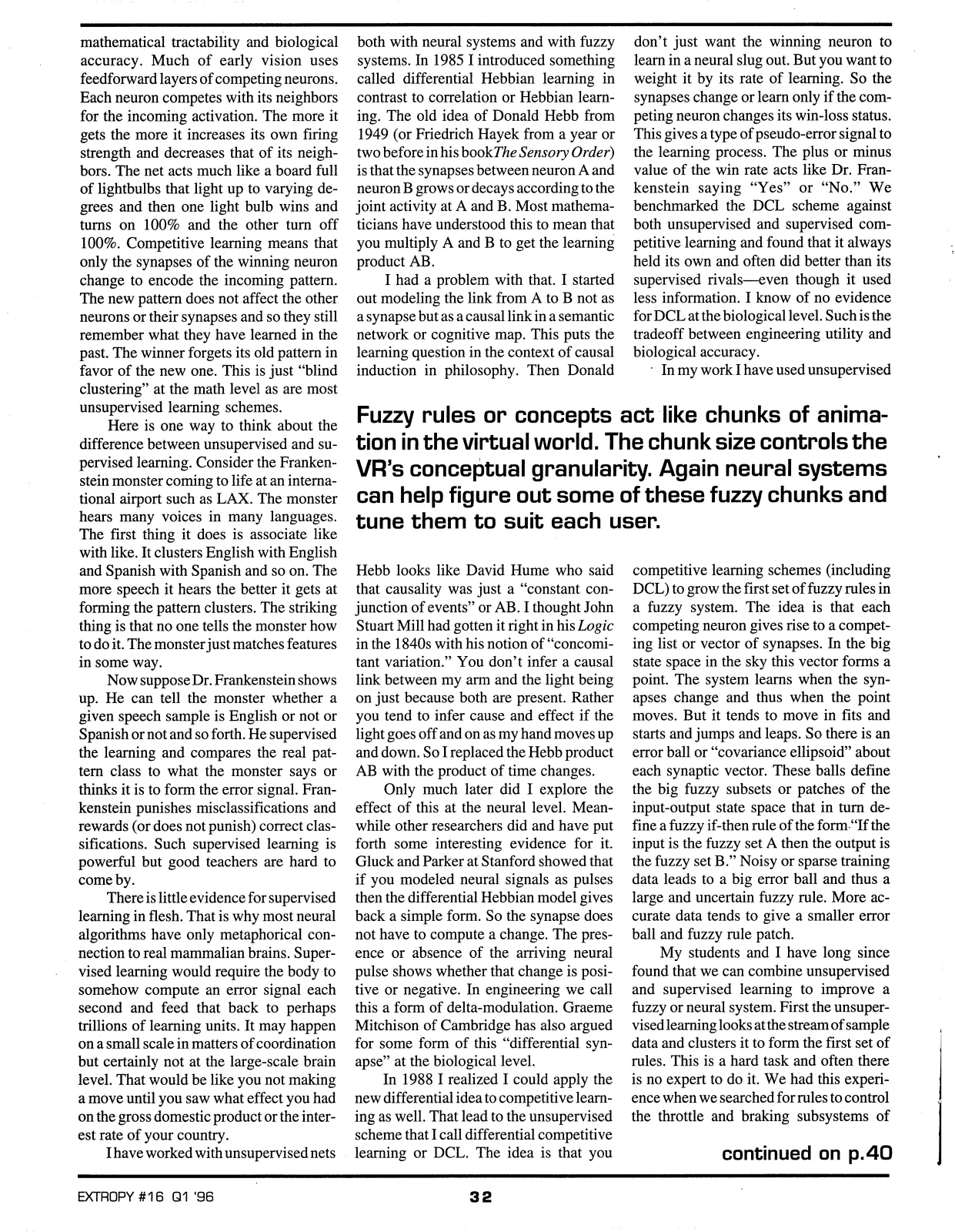 Extropy #16, page 30 (original scan)