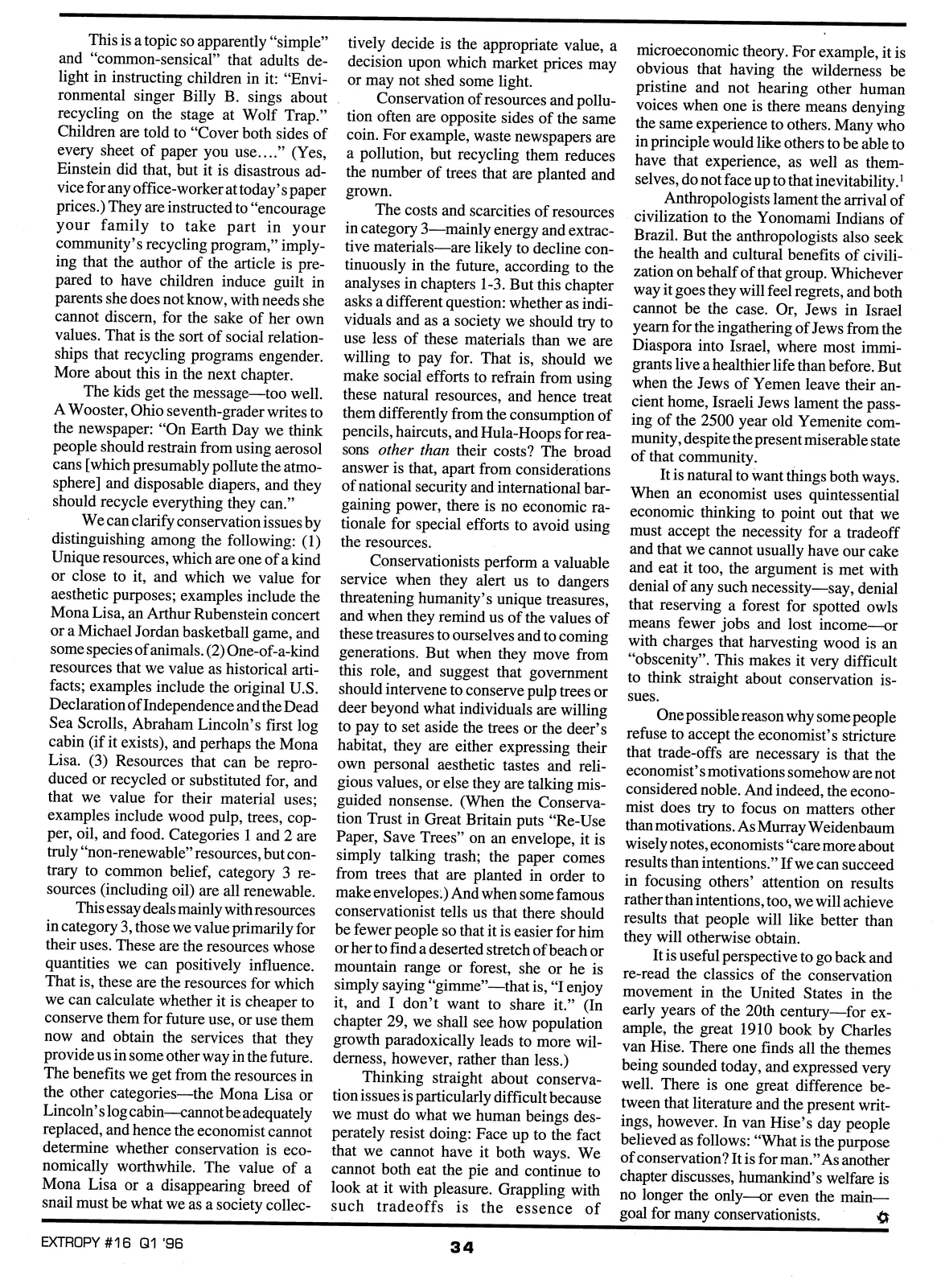 Extropy #16, page 32 (original scan)