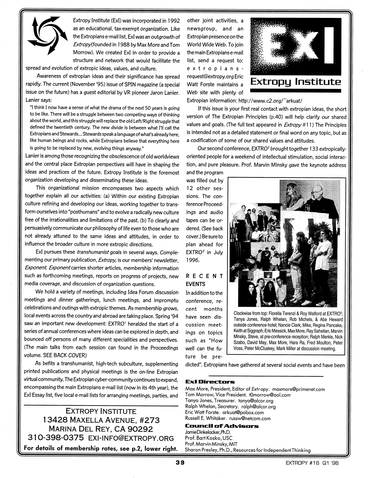 Extropy #16, page 37 (original scan)