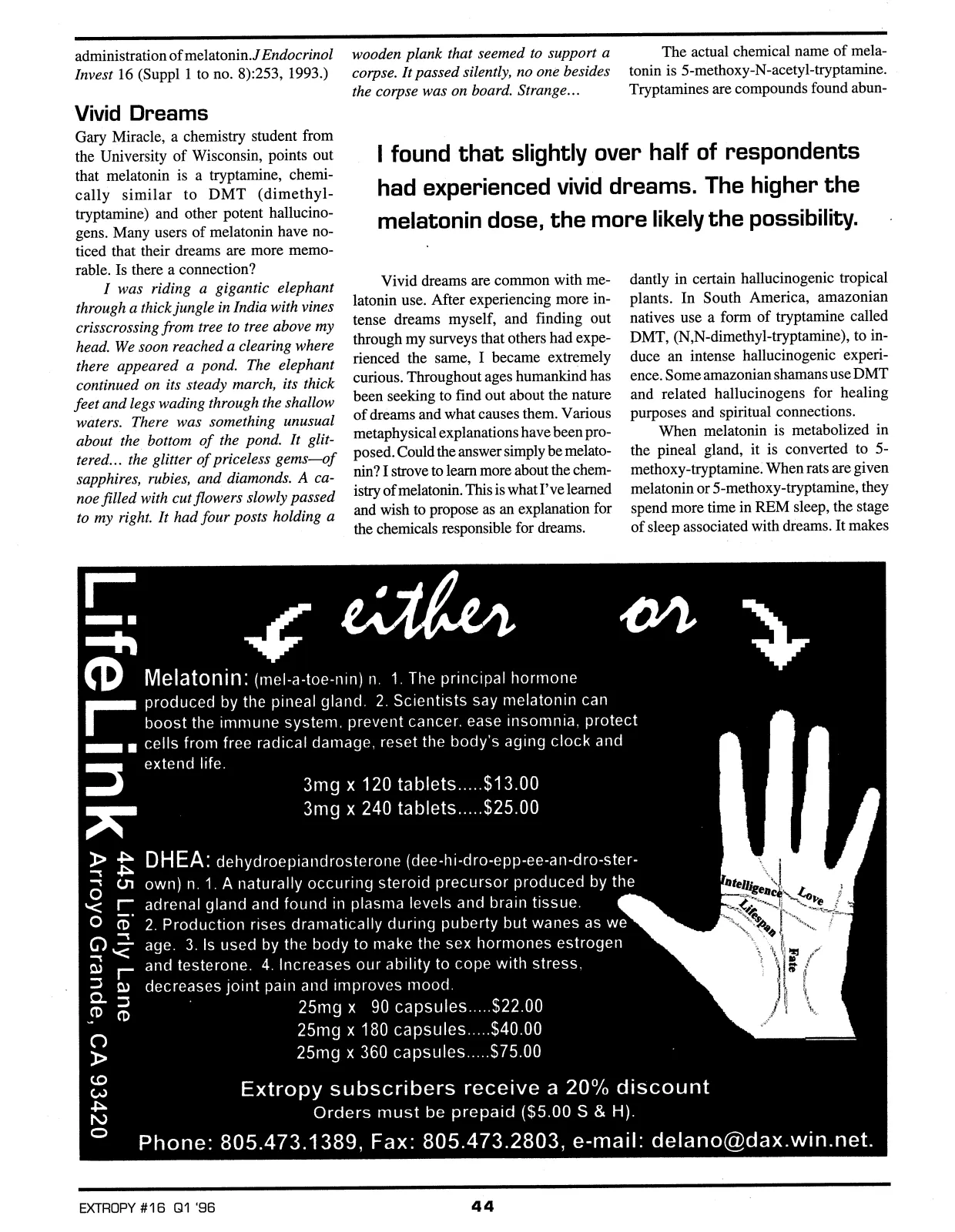 Extropy #16, page 42 (original scan)