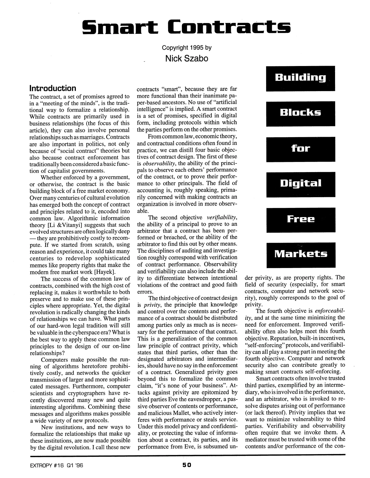 Extropy #16, page 48 (original scan)
