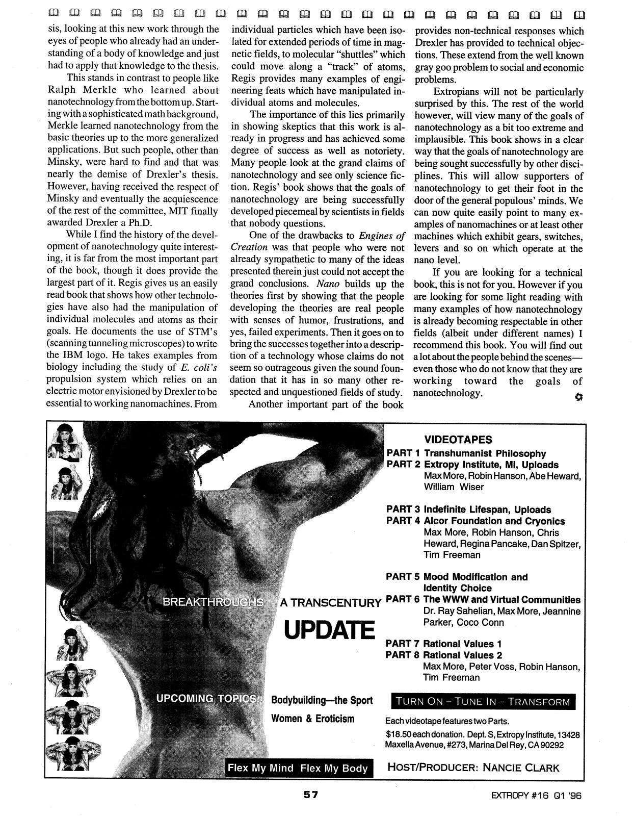 Extropy #16, page 55 (original scan)